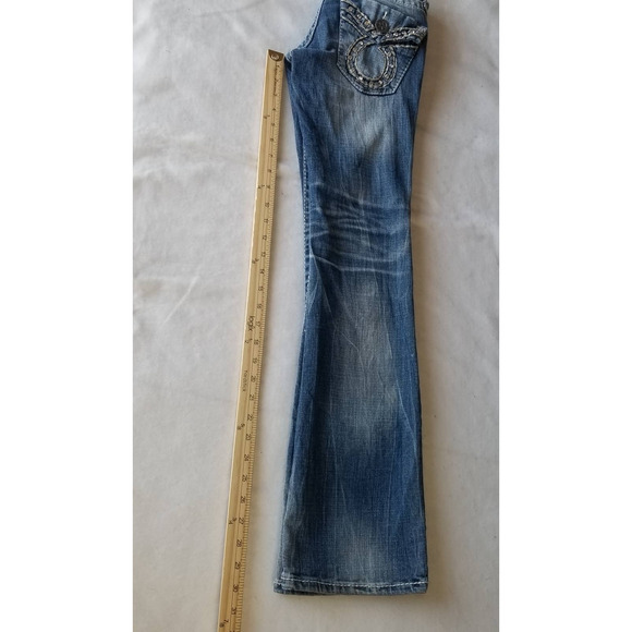 Big Star Vintage Collection Women's Liv Jeans with Back Pocket Flap and Jewels - Picture 13 of 15